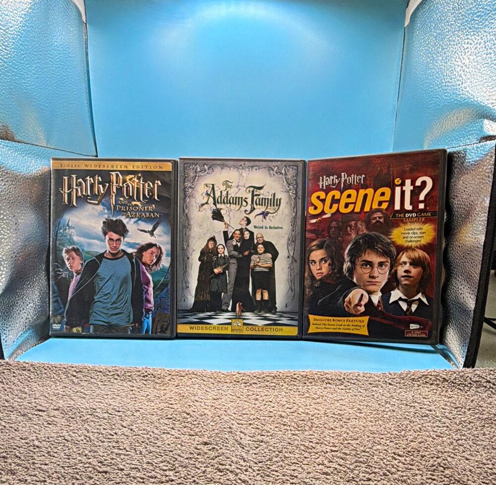 Harry Potter Prisoner of Azkaban DVD 2-Disc , The Adam’s Family & Harry Potter